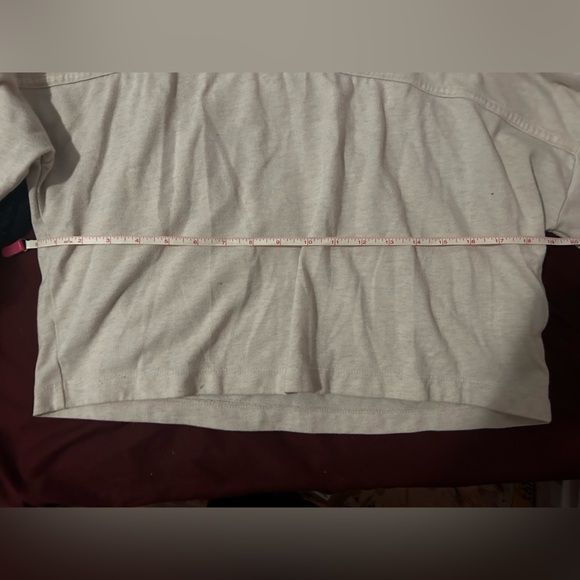 Small beige nike low crop crew long sleeve - Picture 2 of 6